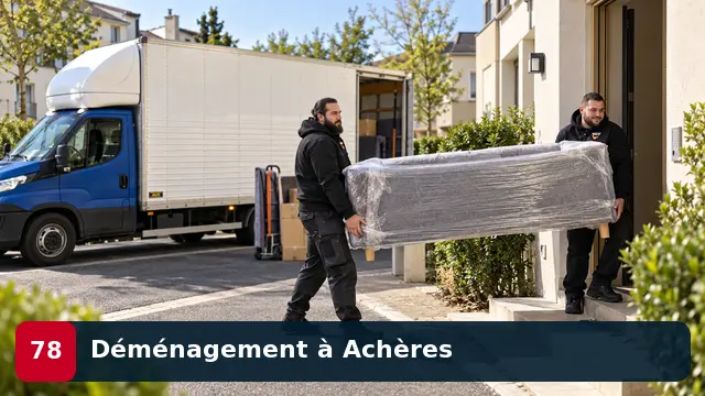 Équipe CToutVide réalisant un déménagement d’appartement à Achères