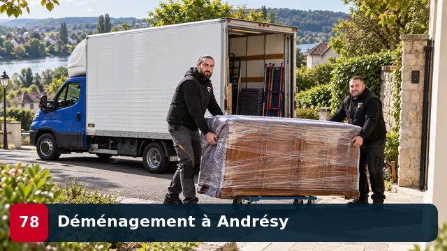 Équipe CToutVide réalisant un déménagement de maison à Andrésy