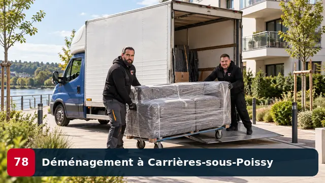 Équipe CToutVide réalisant un déménagement d’appartement à Carrières-sous-Poissy
