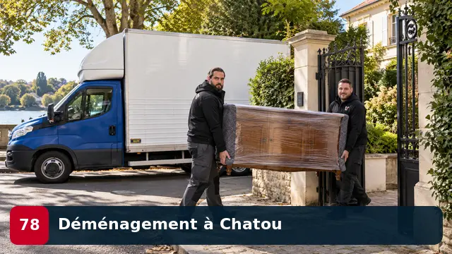 Équipe CToutVide réalisant un déménagement de maison à Chatou