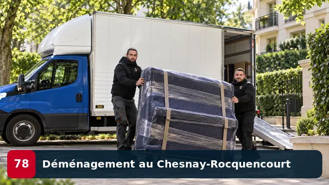 Équipe CToutVide réalisant un déménagement d’appartement au Chesnay-Rocquencourt