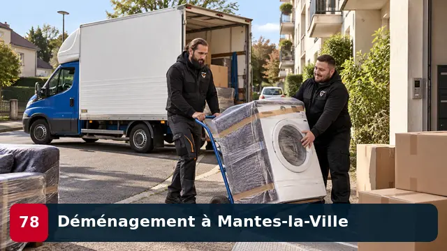 Équipe CToutVide réalisant un déménagement d’appartement à Mantes-la-Ville