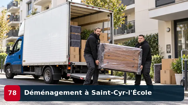 Équipe CToutVide réalisant un déménagement d’appartement à Saint-Cyr-l'École