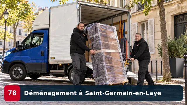 Équipe CToutVide réalisant un déménagement d’appartement à Saint-Germain-en-Laye