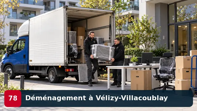 Équipe CToutVide réalisant un déménagement professionnel à Vélizy-Villacoublay