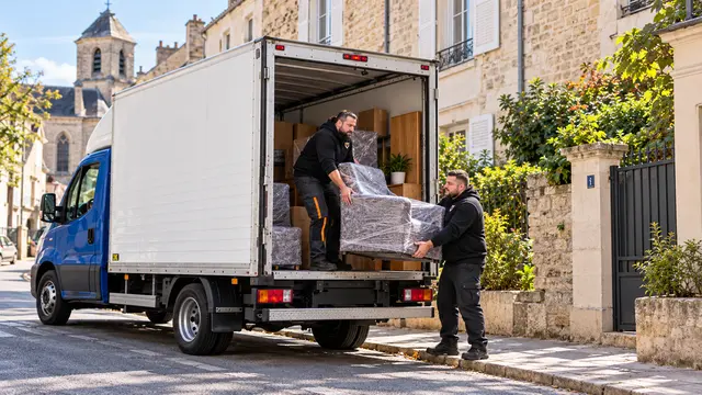 Équipe CToutVide réalisant un déménagement à Dourdan