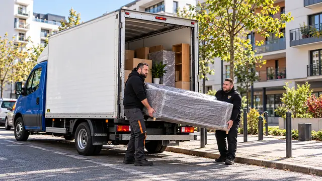Équipe CToutVide réalisant un déménagement à Évry-Courcouronnes