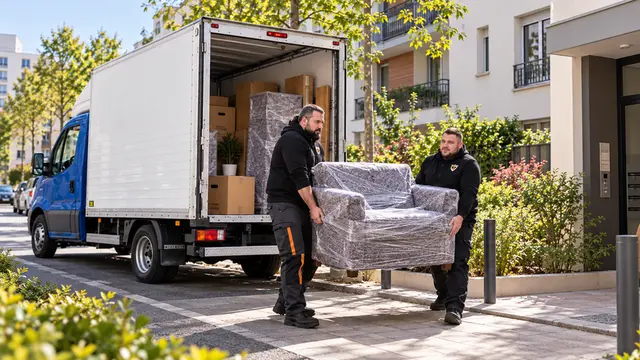 Équipe CToutVide réalisant un déménagement à Les Ulis