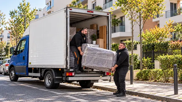 Équipe CToutVide réalisant un déménagement à Massy