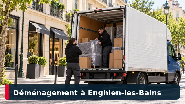 Équipe CToutVide réalisant un déménagement à Enghien-les-Bains